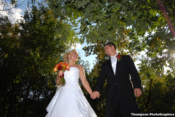 wedding sample in the park